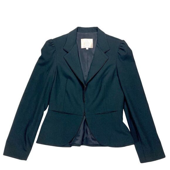 Rebecca Taylor Jacket Womens 6 Black Preppy Academia Country Club Capsule Blazer - Picture 1 of 16